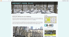 Desktop Screenshot of blog.bryantpark.org